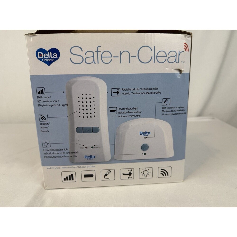 Delta Children Safe-n-Clear Audio Baby Monitor Digital 800 ft. High Sensitivity